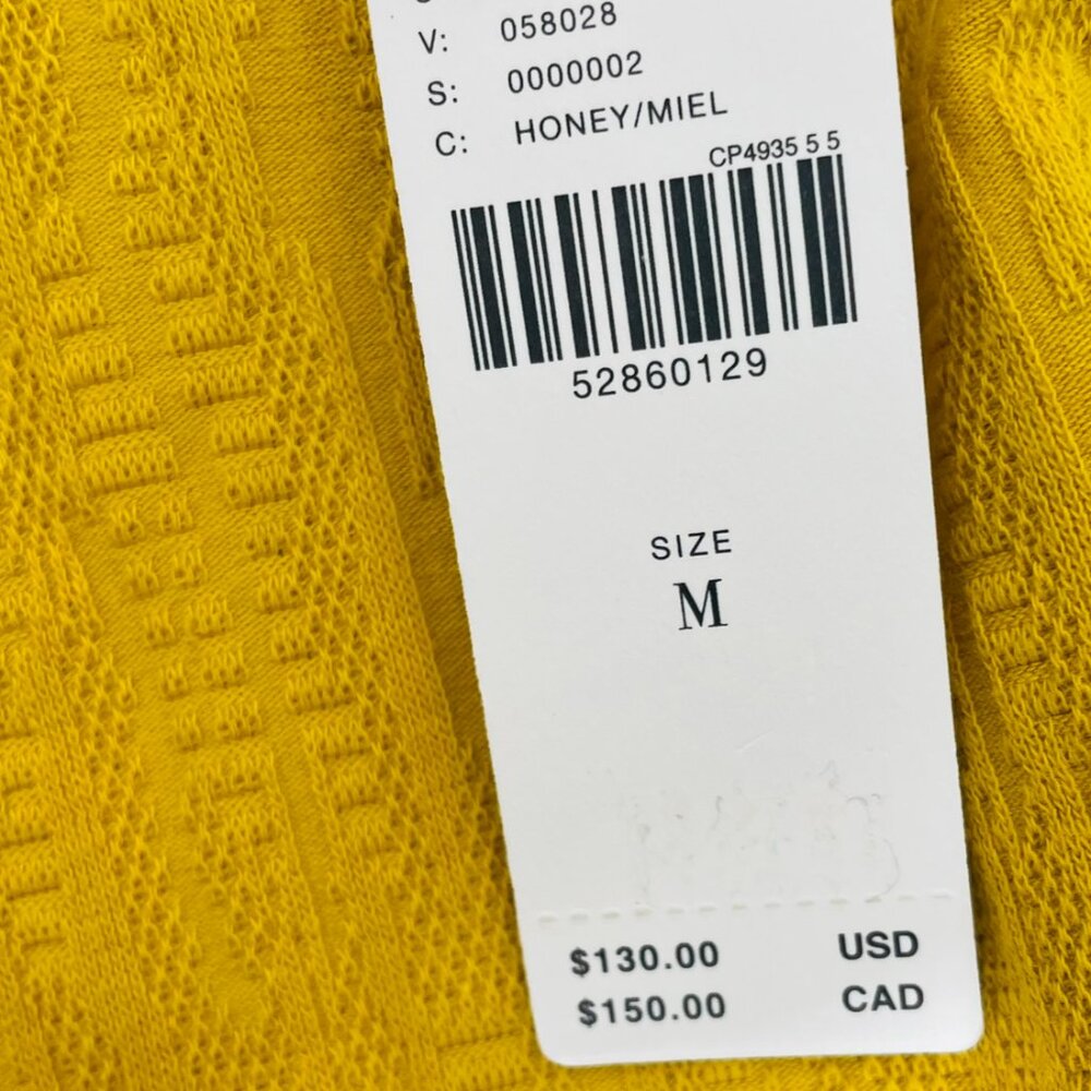 Anthropologie Maeve NEW Gillian Knit Tiered Maxi Dres Size M Mustard Yellow - Picture 9 of 14